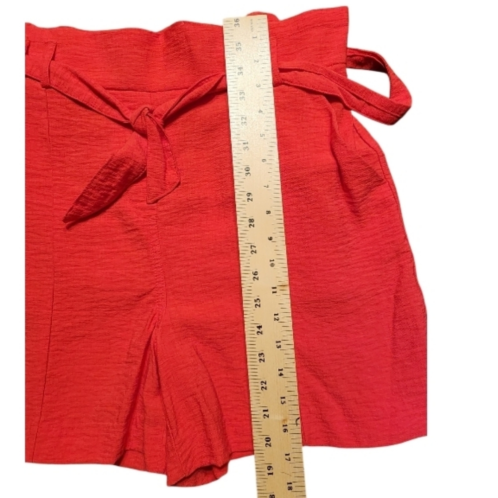Maurices Linen Blend Tie-Belt Women's Shorts Sz LG Coastal Beach - Picture 6 of 6